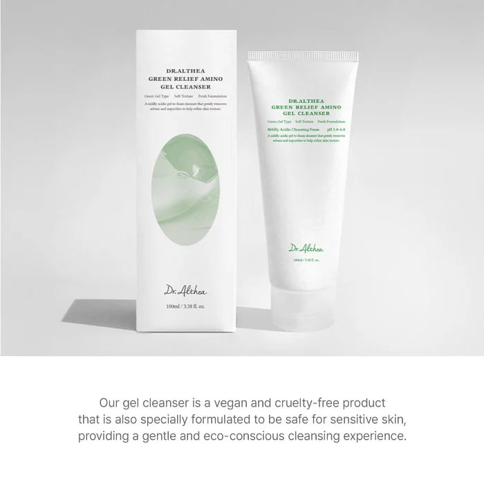 Dr.Althea Green Relief Amino Gel Cleanser Gentle Daily Face Wash 100ml
