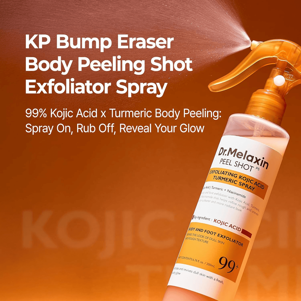 Dr.Melaxin Peel Shot Kojic Acid Turmeric Body Exfoliating Spray 200ml