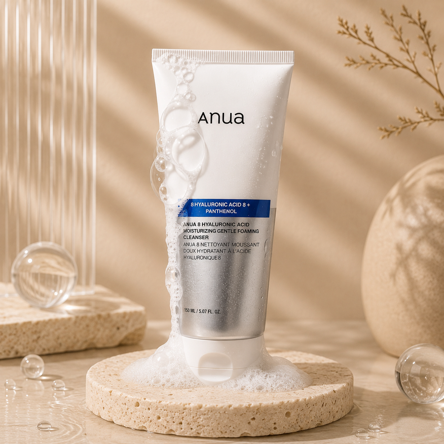 Anua 8 Hyaluronic Acid Hydrating Gentle Foaming Cleanser
