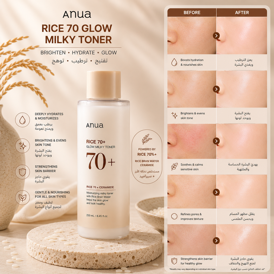 Anua Rice 70 Glow Milky Toner