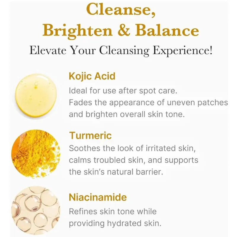 Medicube Kojic Acid Turmeric Toning Cleanser