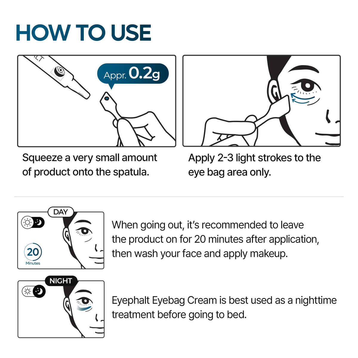 Dr.Melaxin Eyephalt Eyebag Cream Under Eye Firming Eye Cream 10ml